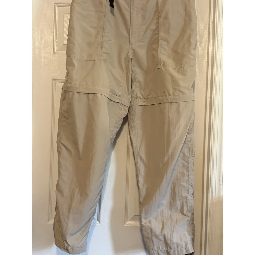 The North Face Pants Mens XL Beige Nylon Convertible Zip Off Hiking Belt
